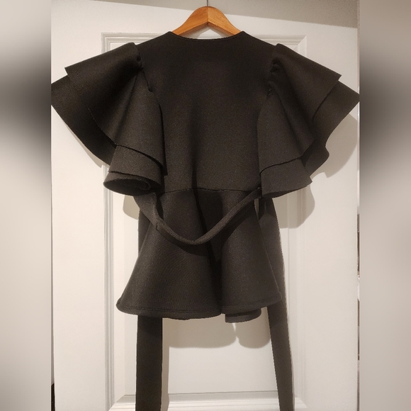 Black Peplum Top - EXCELLENT condition - Picture 4 of 10